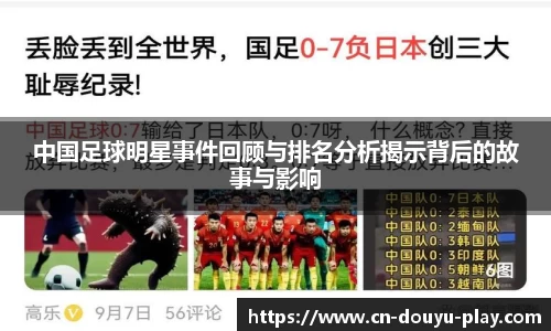 中国足球明星事件回顾与排名分析揭示背后的故事与影响